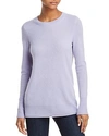 Aqua Cashmere Fitted Cashmere Crewneck Sweater - 100% Exclusive In Army
