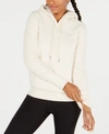 Puma Women's Sherpa Downtown Pullover Hoodie, White