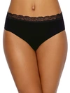 Hanro Cotton Lace Full Briefs In Black