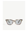 Ray Ban Rb2168 Grey Gradient Brown Stripped Sunglasses In Washed Blue