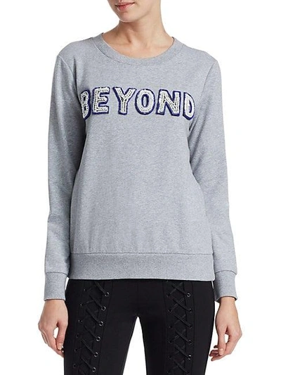 Scripted Beyond Cotton-blend Sweatshirt In Heather Grey
