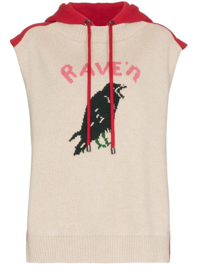 Burberry Raven Sleeveless Hooded Cotton Jumper - Nude & Neutrals