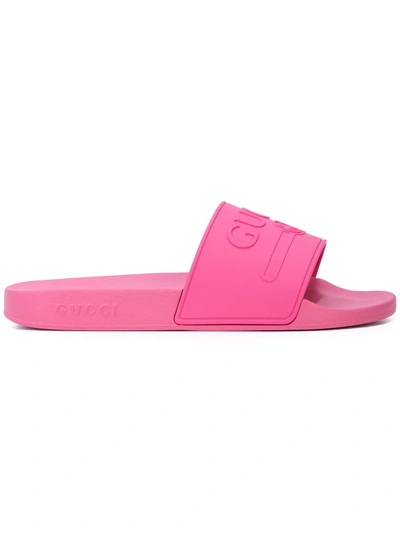 Gucci Logo Slides - Pink & Purple