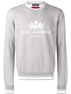 Dolce & Gabbana Crewneck Crown Print Sweatshirt - Grey