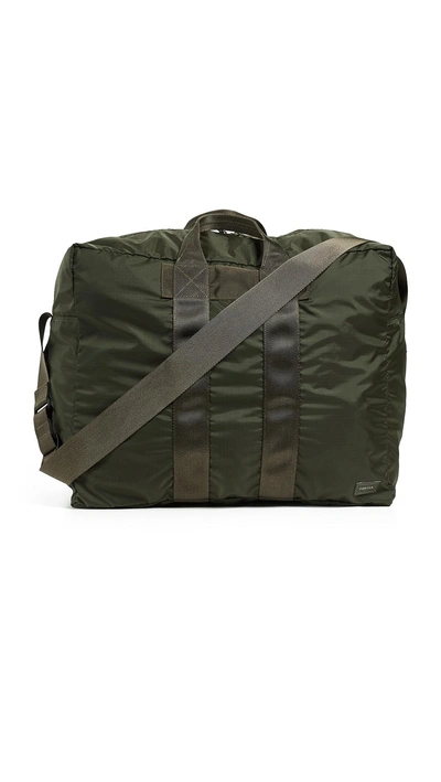 Porter Flex 2 Way Duffel Bag In Olive