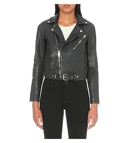 Maje Perfecto Leather Jacket | ModeSens