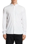 Allsaints Redondo Slim Fit Button-down Shirt In Optic White
