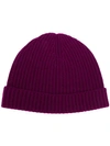 N•peal Ribbed Beanie In Pink