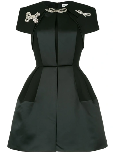 Dice Kayek Embellished Mini Dress - Black
