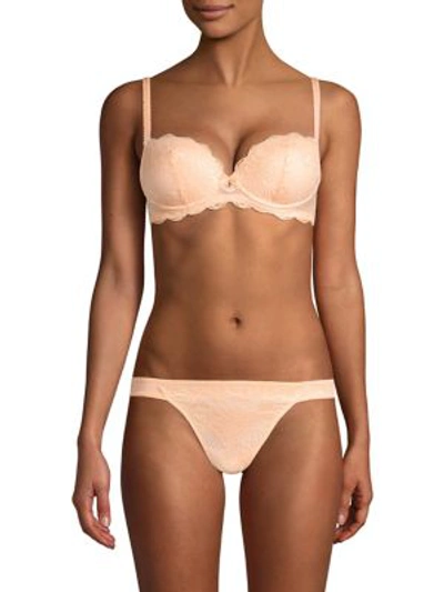 Le Mystere Sophia Lace Bra In Peach Blossom