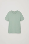 Cos Round-neck T-shirt In Green