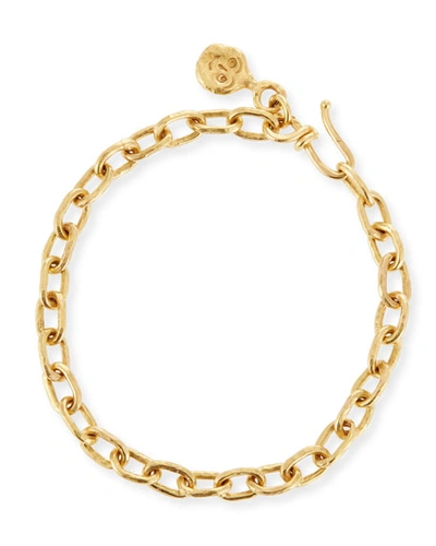 Jean Mahie 22k Gold Cadene 15 Chain Bracelet