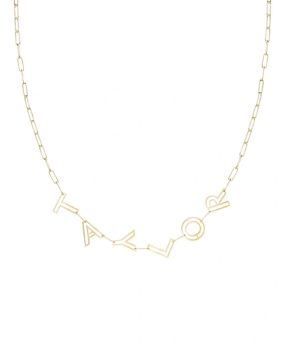 K Kane 14k Gold Chain Letter Necklace, 6 Letters