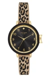 Kate Spade Park Row Quartz Black Dial Ladies Watch Ksw1485 In Black / Gold Tone