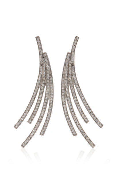Lynn Ban Jewelry Sterling Silver Diamond Earrings