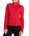 Bailey44 Imperial Army Ponte Jacket In Rich Red