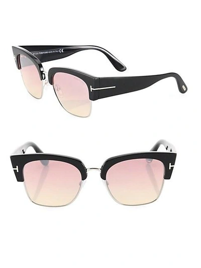 Tom Ford Dakota 55mm Soft Square Sunglasses In Black