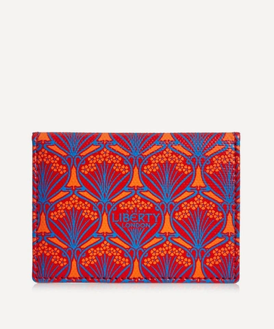 Liberty London Iphis Travel Card Holder In Red