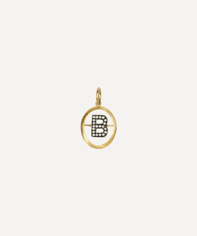 Annoushka 18ct Gold B Diamond Initial Pendant In One Color~~one Color~~one Color~~one Color~~one Color~~one Color~~one Color~~one Color~~one Color~~o