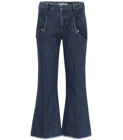 Acne Studios Blå Konst High-rise Flared Jeans In Blue