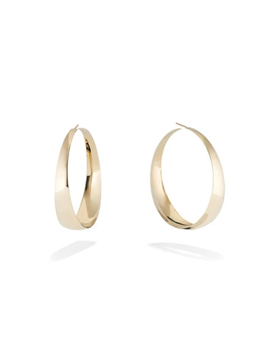 Lana 14k Gold Graduating Curve Hoop Earrings