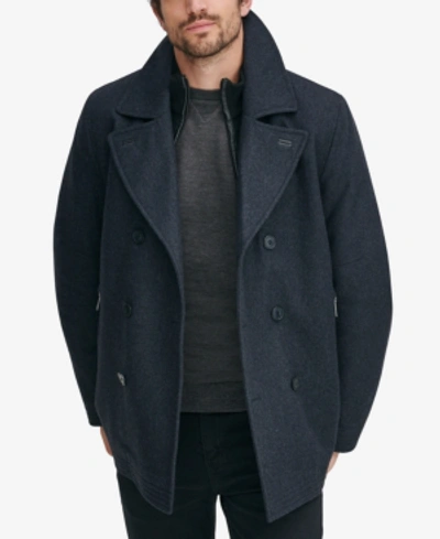 Marc New York Men's Emmett Wool Peacoat In Blue