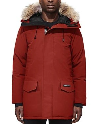 Canada Goose Langford Parka With Fur Hood In Red Jasper