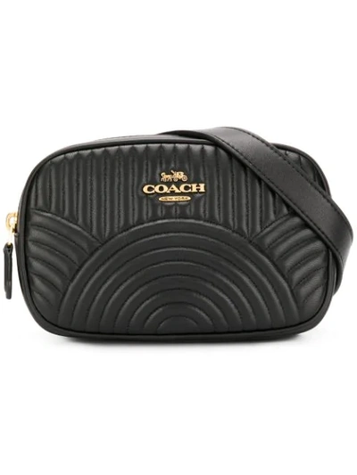Coach Belt Bag With Deco Quilting In Black