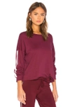 Michael Lauren X Revolve Keegan Crop Tee In Berry Wine