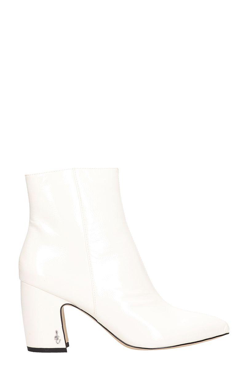 sam edelman white patent boots