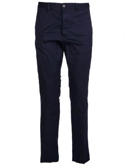 Dsquared2 Cropped Trousers In Navy