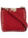 Valentino Garavani Rockstud Messenger Bag In Red