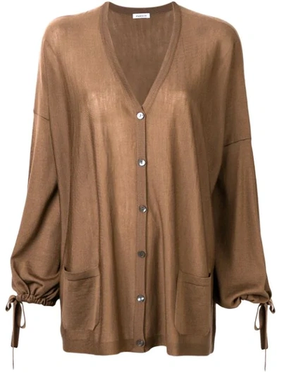 P.a.r.o.s.h . Loose Fit Cardigan - Brown