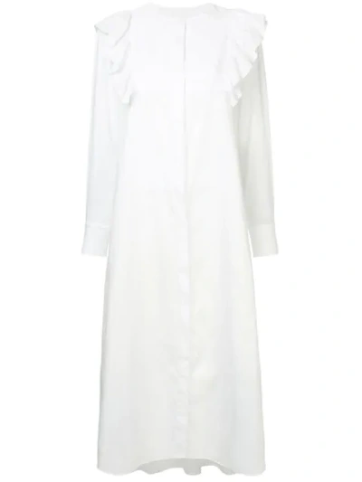 Macgraw Signal Shirt Dress In White