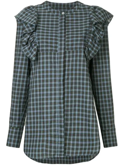 Macgraw Signal Checked Shirt In Blue