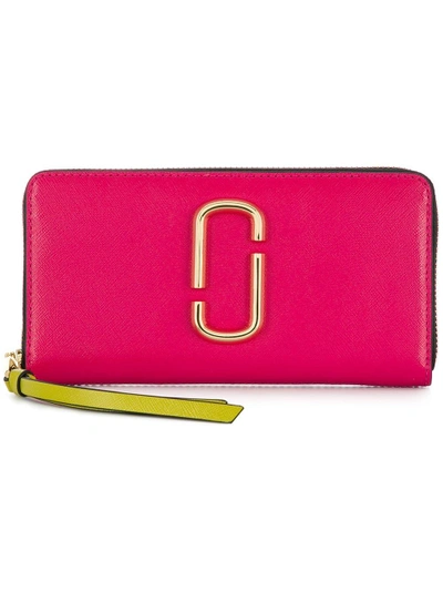 Marc Jacobs Snapshot Continental Wallet - Pink In Pink & Purple