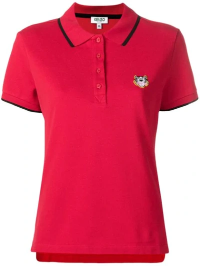 Kenzo Tiger Polo Shirt - Red