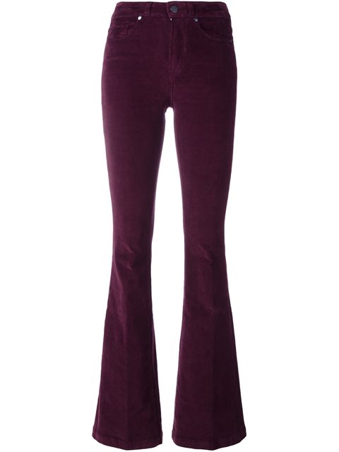Paige Corduroy Flared Trousers | ModeSens