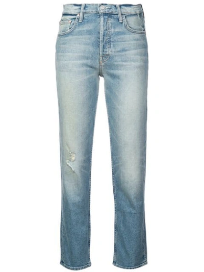 Mother The Tomcat Ankle Jeans In Blue