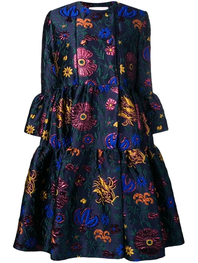 La Doublej Bouncy Coat In Dragonflower Lurex