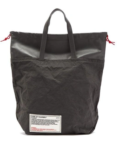 Apc Grey 'care Of Yourself' Tote In Ladanthraci