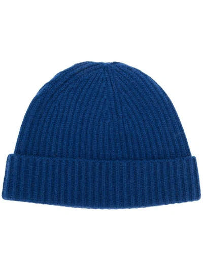 N•peal N.peal Ribbed Beanie - Blue