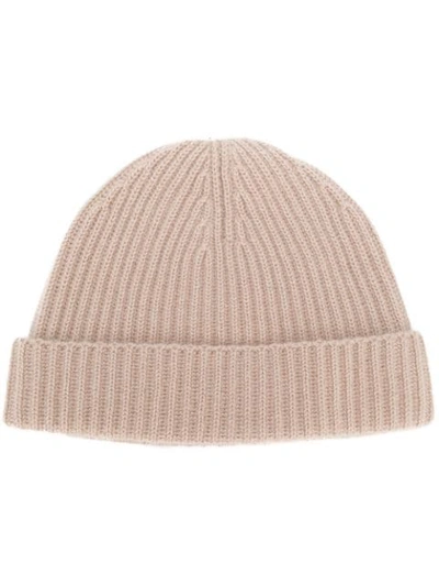 N•peal N.peal Beanie Aus Kaschmir - Nude In Neutrals