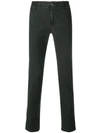 Incotex Skinny Check Trousers - Grey