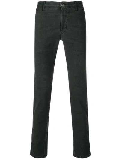 Incotex Skinny Check Trousers - Grey