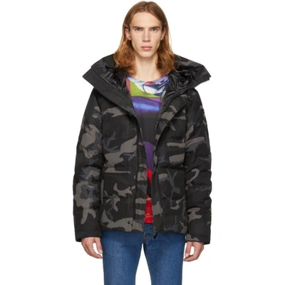 Canada Goose Black Down Camo Black Label Macmillan Parka In Black Camo |  ModeSens