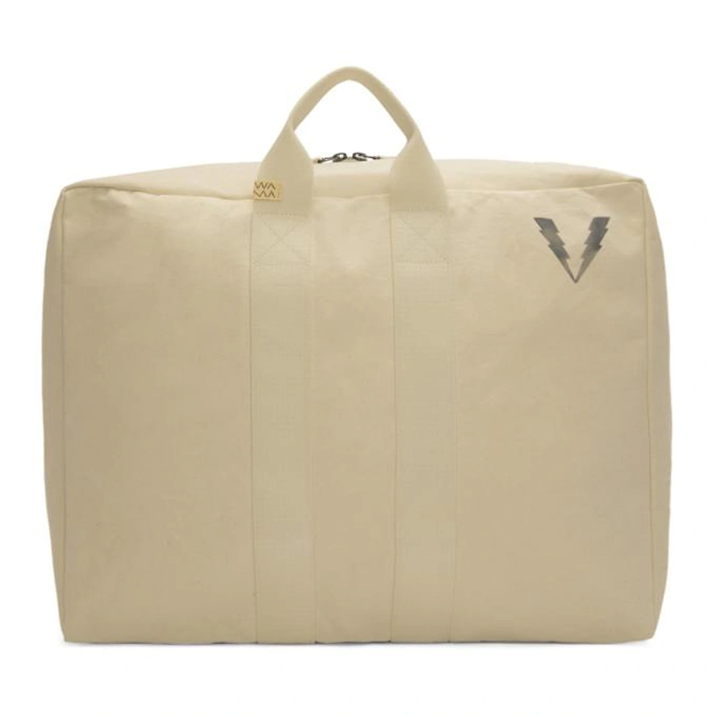 Visvim Ivory Canvas Stencil Plura Bag | ModeSens