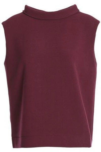 Raoul Woman Crepe Top Burgundy