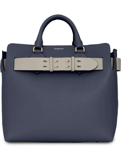 Burberry The Medium Leather Belt Bag In Blue