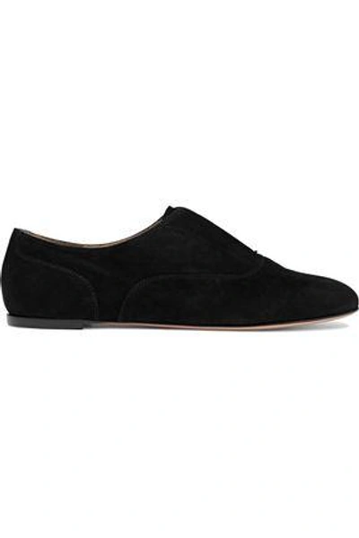 Gianvito Rossi Woman Camnero Suede Loafers Black